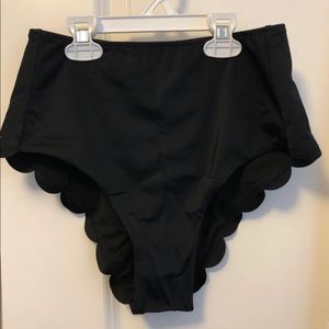 Black High waist Swim Bottoms